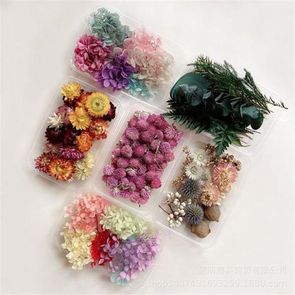 

decorative flowers & wreaths 1 box colorful real dried flower plant for candle epoxy resin pendant necklace jewelry making craf