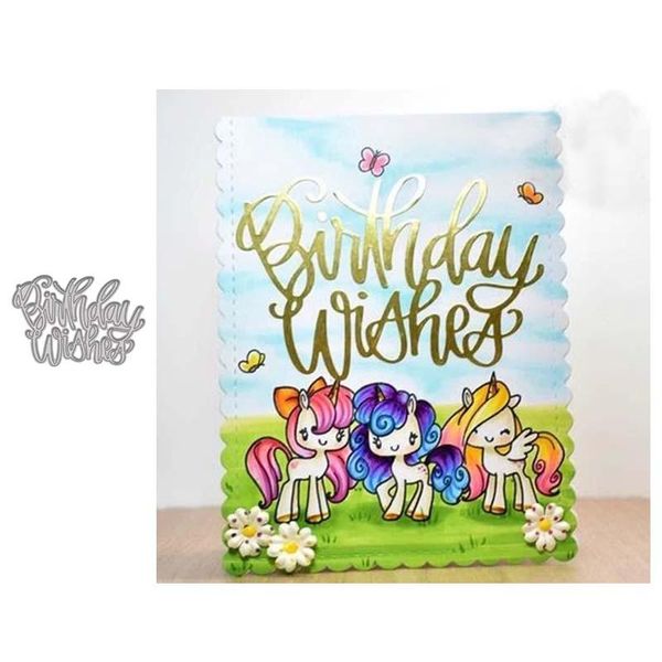 

painting supplies birthday wish letter metal cutting dies scrapbooking background craft card making embossing rectangular pattern 2021