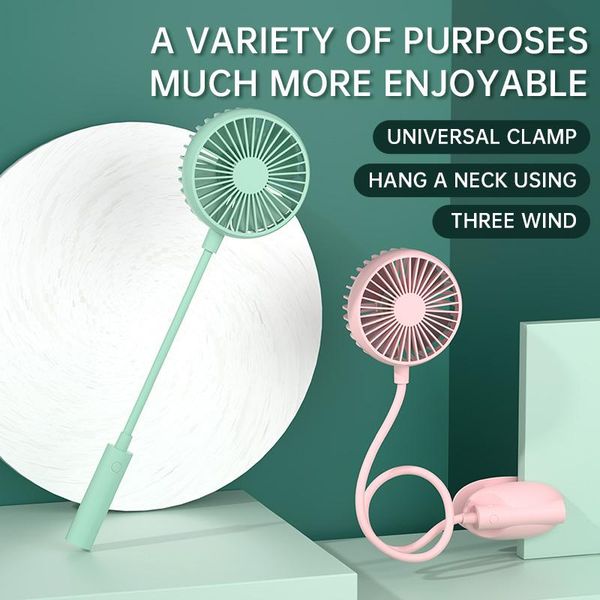

gadgets ws13 hands-neck band hanging usb rechargeable dual fan summer portable mini air cooler