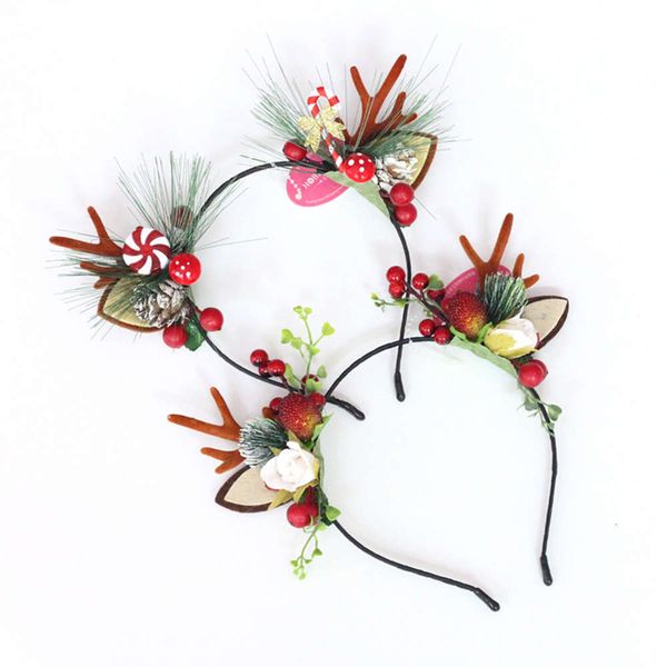 

hoop female simple lovely headdress p props elk hairpin, Black;brown