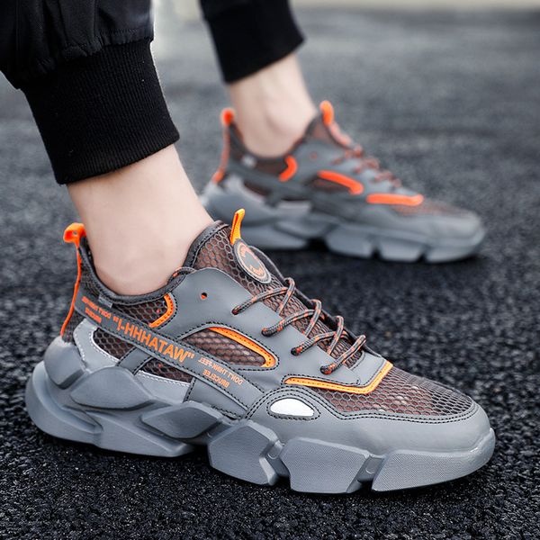 

in summer breathable men's sports leisure hollow out trend soft sole mh sho, Black