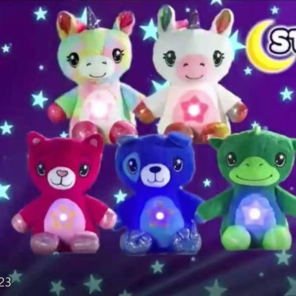 

night lights star led light projector plush toy birthday party kids gifts sleep comfort starry galaxy projection lamp bedroom decor