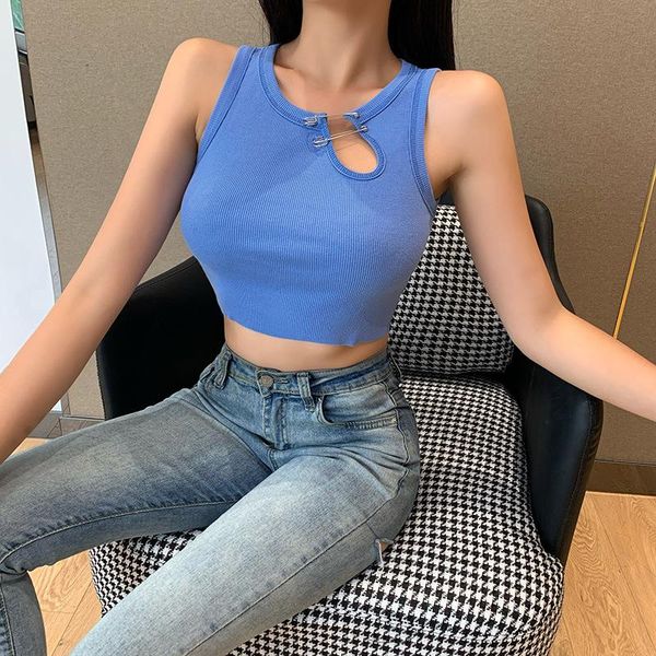 

women's tanks & camis women cotton knitted tank camisoles summer fashion casual female slim clothing, White