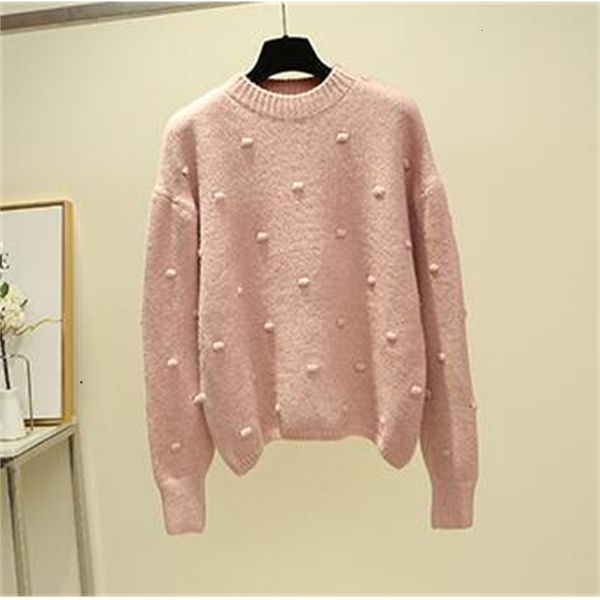 

hoodie round jumper woman sweaters 2021 winter polka dot high, Black