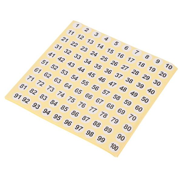 

gift wrap 100pcs round serial number stickers house room pasters
