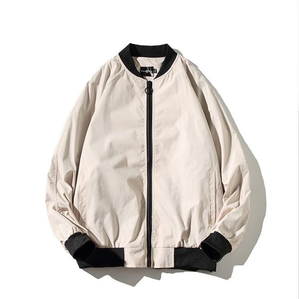 

men's jackets kolmakov 2021 autumn jacket casual multi-color baseball uniform coat solid color loose-fit male size m-5xl, Black;brown