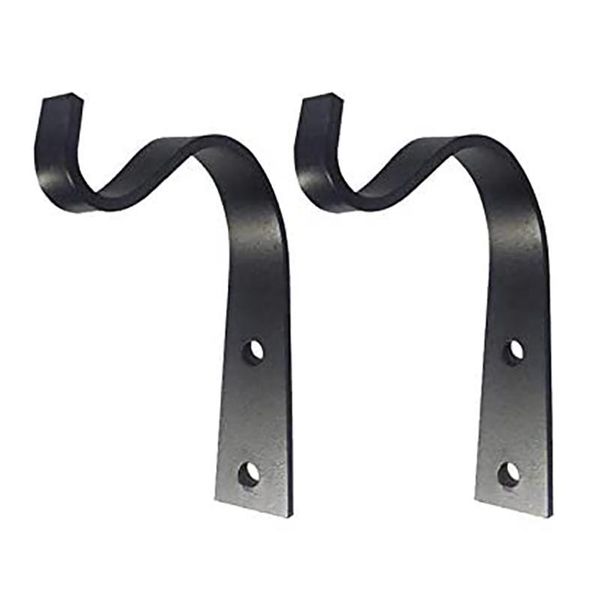 

hooks & rails 2 sets of iron wall for lanterns, plants, outdoors, gardens, bird feeders
