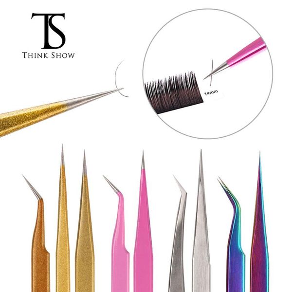

eyelash extension eyebrown nail art tweezers anti-static professional stainless steel tweezer makeup tools false eyelashes