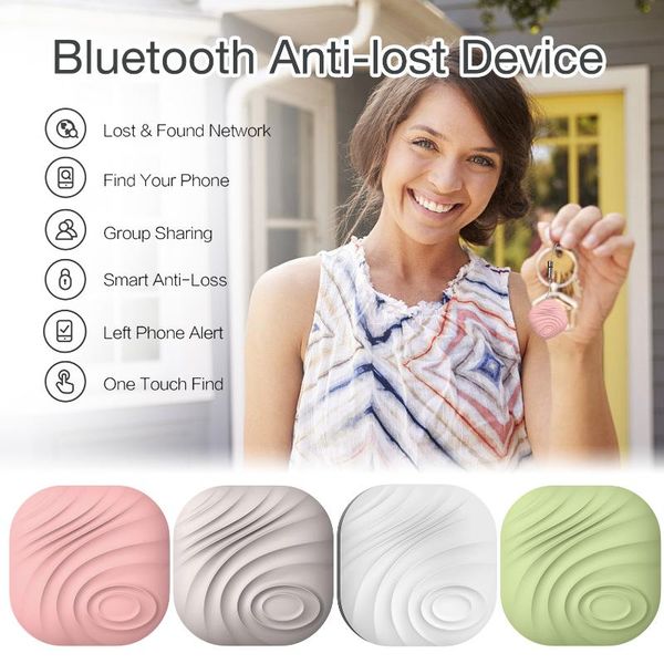 

smart gps tracker anti-lost alarm device mini intelligent wireless bluetooth finder anti-theft locator
