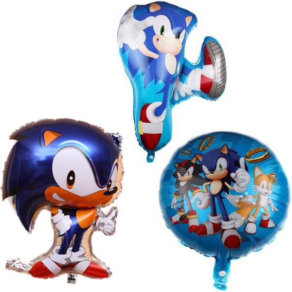 

party decoration 1pc sonic aluminum film balloon birthday toy mouse shape cartoon children