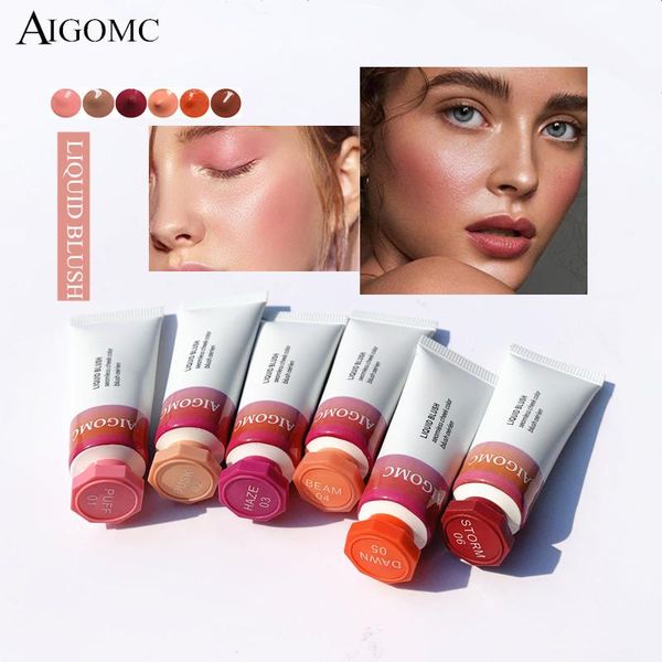 

blush 6 colors milk gel cream liquid rouge