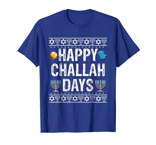

happy challah days jewish holiday gift t-shirt, White;black