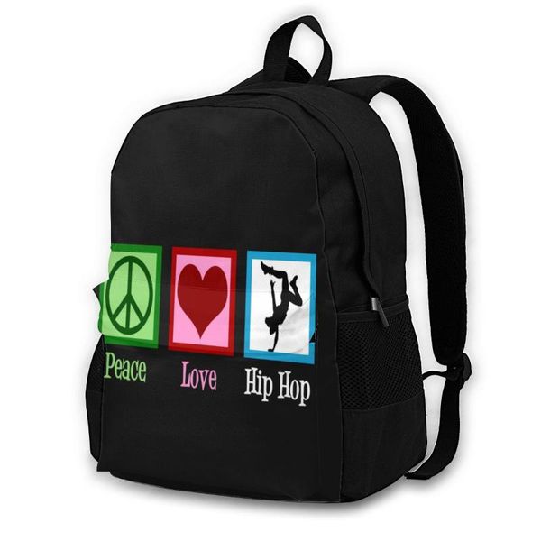 

backpack hip hop backpacks aesthetic polyester workout male large bags