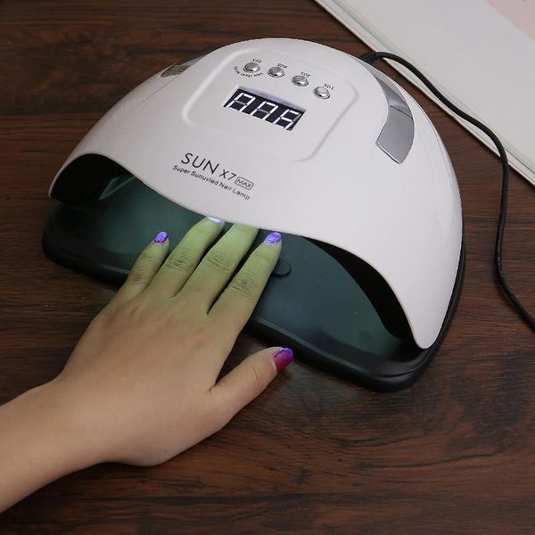 

nail dryers 114/90/72w uv led lamp dryer 57 leds quick drying gel polish professional salon manicure pedicure