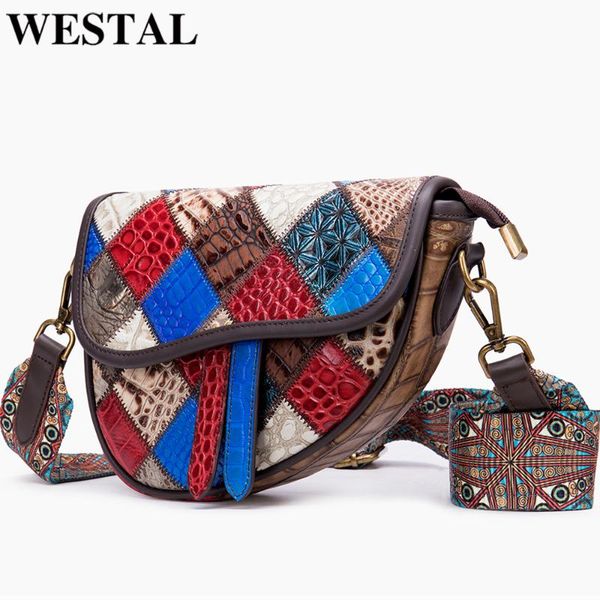 

totes westal hobos designer shoulder bag for women genuine leather messenger crossbody bags colorful small women's female