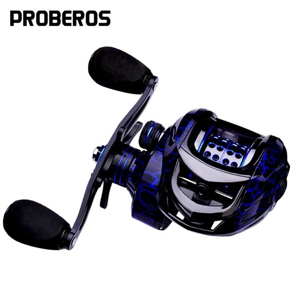 

baitcasting reels proberos fishing reel 7.2:1 high speed freshwater metal spool 10 kg max drag 12 magnetic brake system