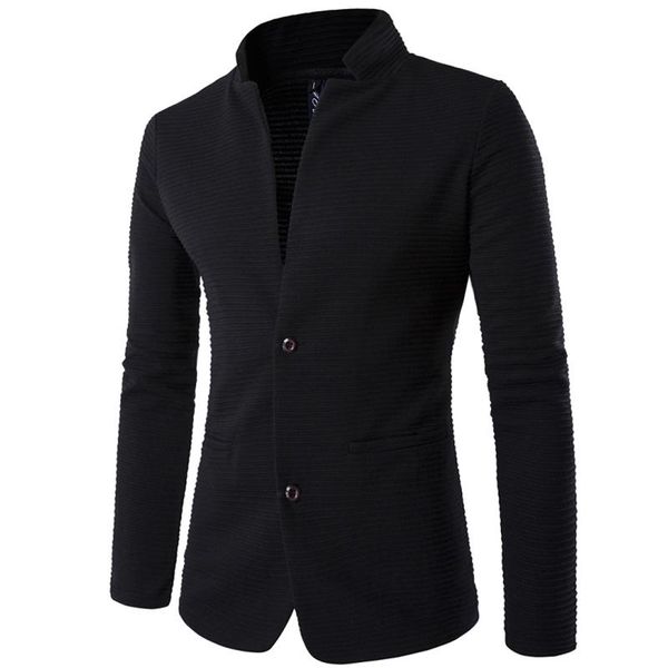 

men's suits & blazers suit brand blazer slim fit masculino 2021 fashion terno personality without collar stitching, White;black