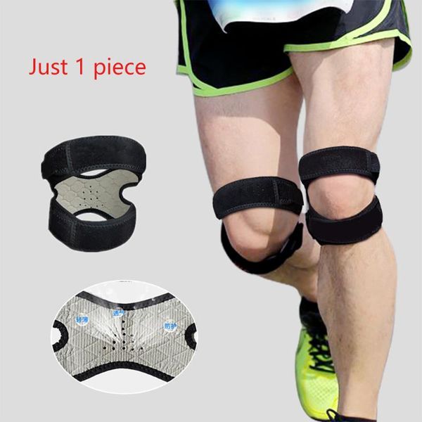 

elbow & knee pads 1pc guard sports basketball mountaineering deep squat running half moon plate protects bilateral tibia belt, Black;gray