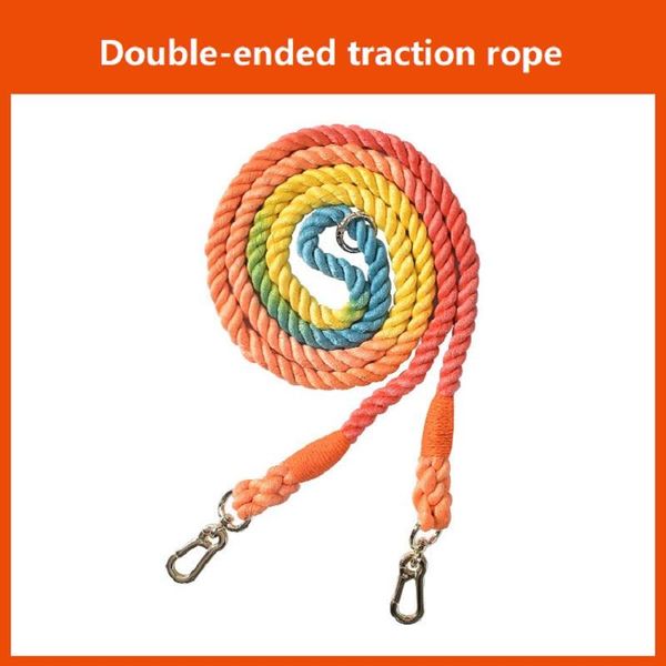 

sale pet dog multi-function hand-woven gradient collar necklace outdoor universal traction rope products collars & leashes
