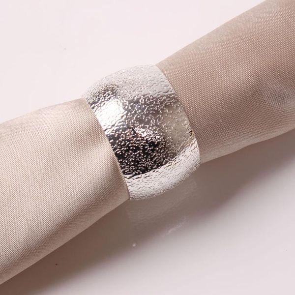 

napkin rings metal for wedding christmas round buckle table holder kitchen serviette el decor party
