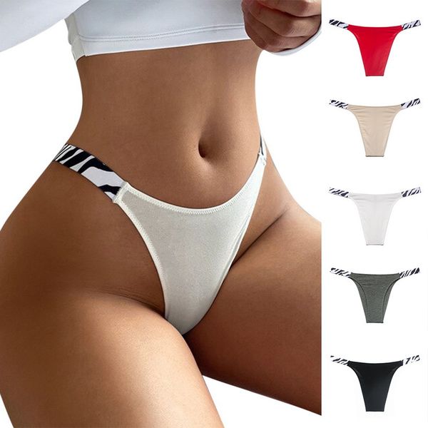 

new women underwear panties cotton thong soft low waist women's g-strings breathable comfortable fashion lingerie, Black;white