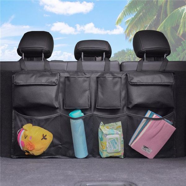 

car organizer 2021 multifunctional large-capacity trunk storage bag hanging oxford cloth gm's rear seat back interior
