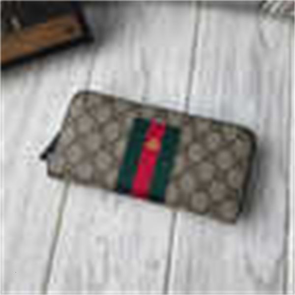 

chain luxury 408831 new style little bee embroidery long zipper wallets brand wallet pouches key card holders phone cases designer purse clu, Red;black