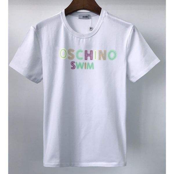 

2021 light luxury summer fashion men's t-shirt color letter pattern short-sleeved cotton black and white wholesale m-3xl, White;black