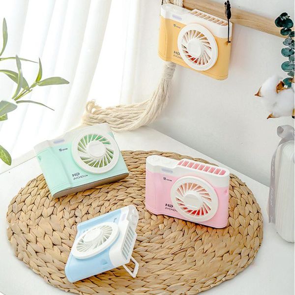 

electric fans mini portable fan usb rechargeable summer 3 level adjustable desk handy cooling air cooler accessories