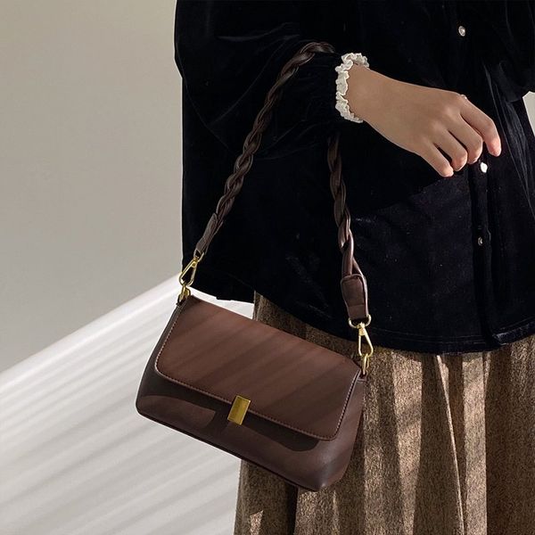 

factory outlet luxury herme handbags and storage paul herme 2021 korean version new armpit british style small square single shoulder