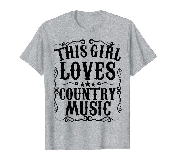 

this girl loves country music vintage concert nashville gift t-shirt, White;black