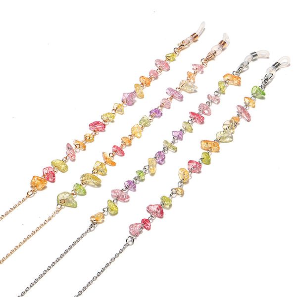 

chic casual simple handmade transparent sunglasses chain glasses chain