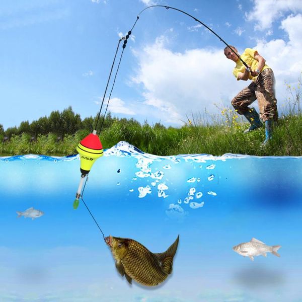 

fishing accessories automatic float 1pc long water drop carp professional nano eva tackle night light luminous