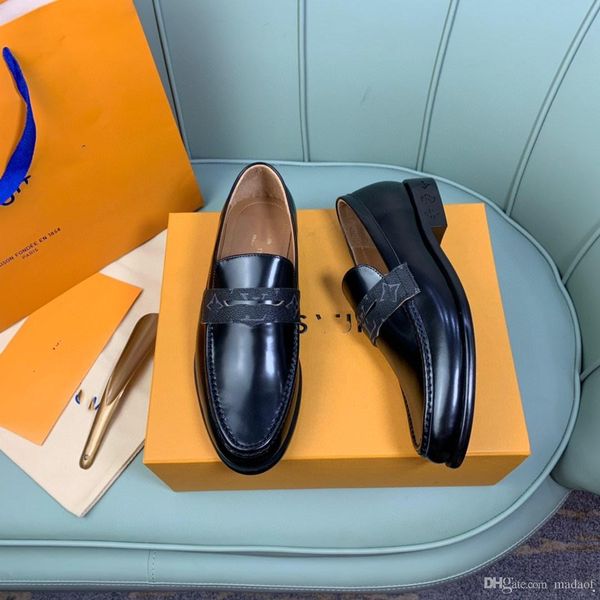 

q1 21ss men pu leather shoe low heel fringe shoes dress shoess brogue shoes spring ankle boots vintage classic male casual 22, Black