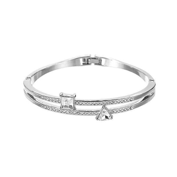 

bangle european and american models of women's bracelets simple temperament versatile love geometric fashion jewelry, Black
