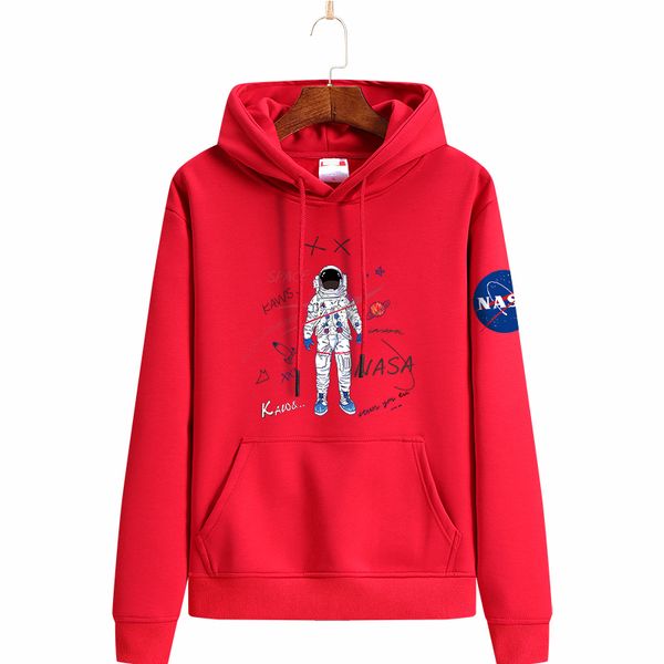 

2021 nasa long sleeve hooded hoody pullover men women hoodie sweatshirts plus size 228, Black