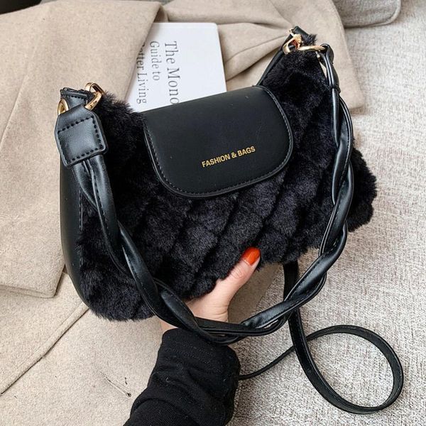 

plush hand bags women the autumn and winter crossbody for luxury handbag bag designer shoulder all-match cross body