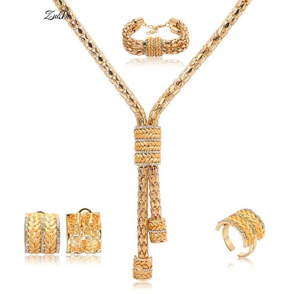 

earrings & necklace zuodi quality statement jewelry set dubai gold colorful wholesale wedding woman accessories brand, Silver