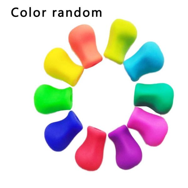 

pen grip children's silicone corrector student pencil set environmentally friendly and non-toxic refills, Black;red