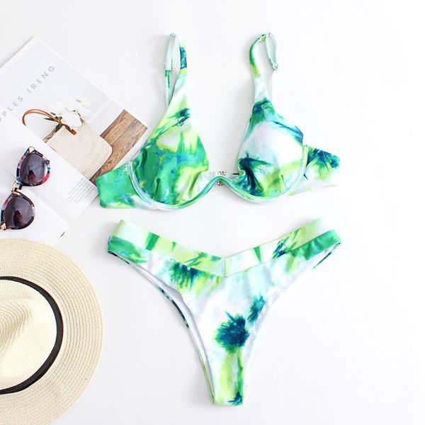 

bikini 20 years mini suit gathering women's swimsuit printed beach, White;black