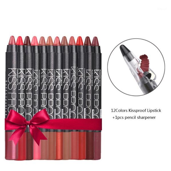 

12pcs lip pencils matte lipliner pencil kit waterproof makeup lips lipstick liner pen equiped with sharpener for women1
