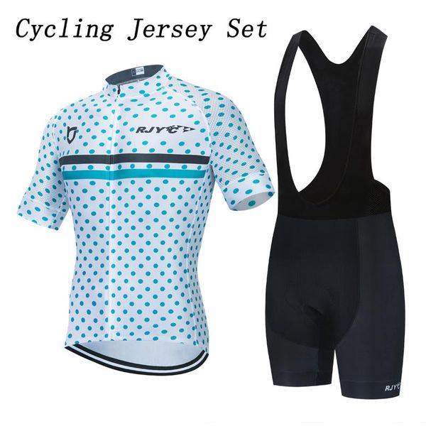 

racing sets cycling jersey print dot breathable fabric anti pad bucyle suits clothing motorcycle sportwear bmx cothing, Black;blue