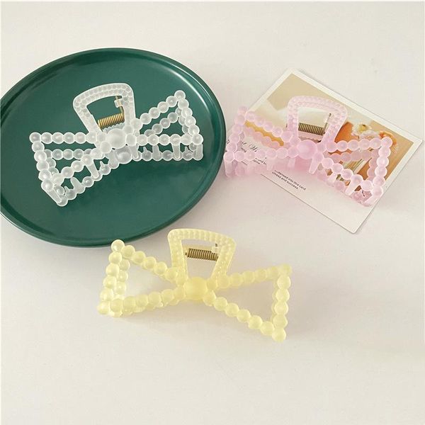 

hair clips & barrettes large claw korean style non slip design plastic fashion colorful vintage clamp accessories jl, Golden;silver