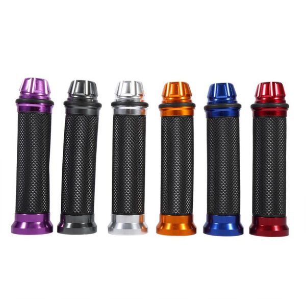 

handlebars motorcycle handlebar hand grip cnc aluminum rubber grips for 7/8
