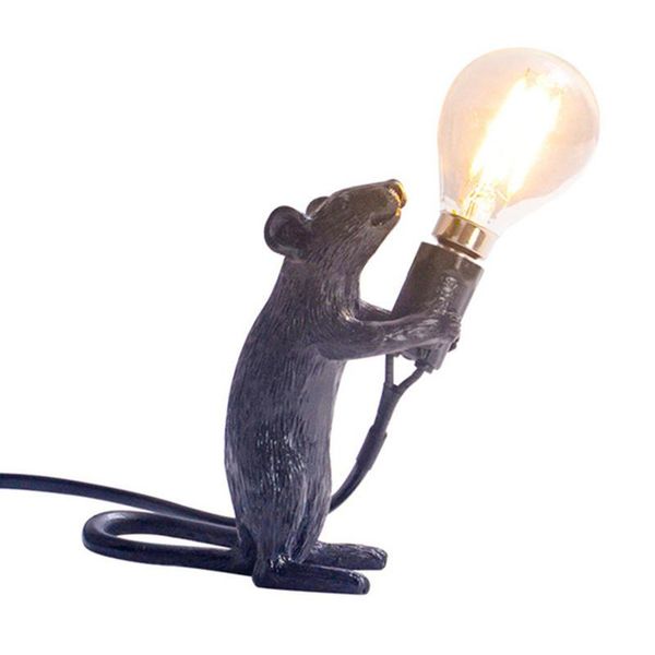 

table lamps nordic style animal rat mouse modern loft industrial design resin led light for living room kid's bedroom