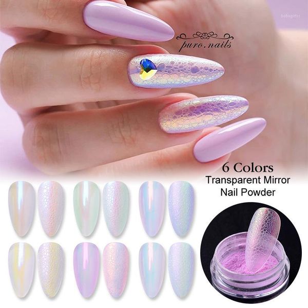 

rainbow mirror powder nail art glitter pearl gradient neon delicate shell shimmer luster decoration 1 box1, Silver;gold