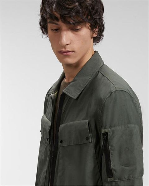 

men's jackets spring autumn tooling style jacket shirt, Black;brown