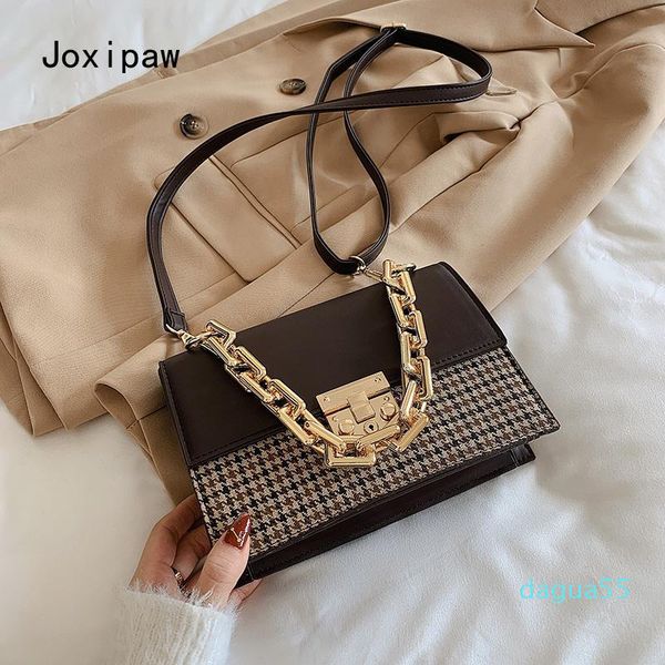 

evening bags fashion women shoulder bag luxury designer for messenger pu+fabric panelled female handbags 2021