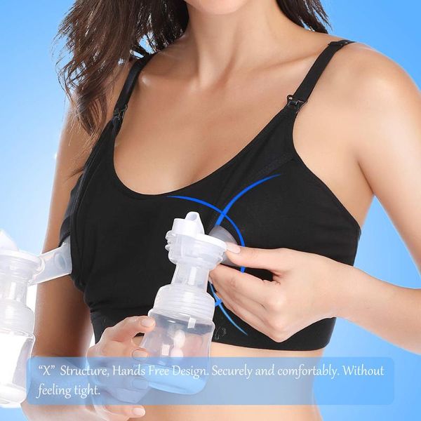 

maternity intimates cysincos bra cotton for nursing push up hands breast feeding underwear, White