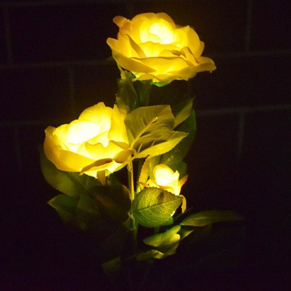 

lawn lamps solar flower light tulip rose led for garden decoration waterproof outdoor landscape lamp